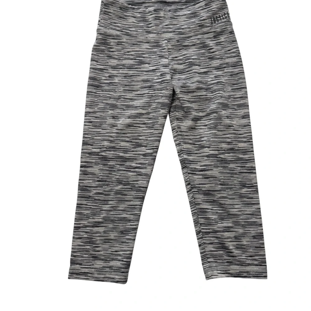 Justice Monochrome Striped Leggings Girls Size 8